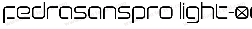 fedrasanspro light字体转换